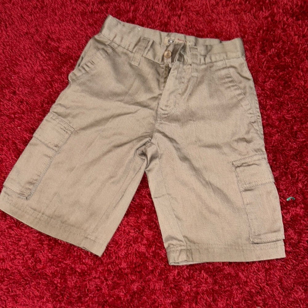 Tan/khaki cargo uniform shorts